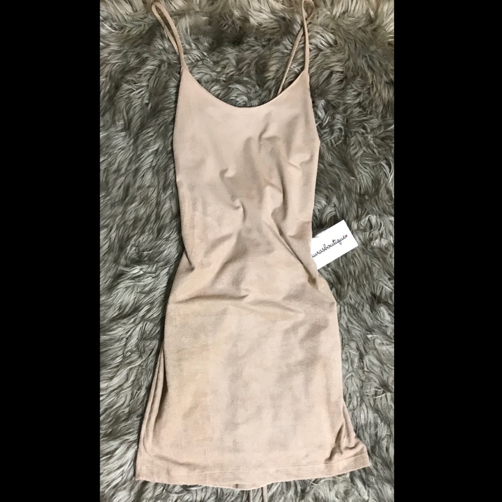 Suede dress